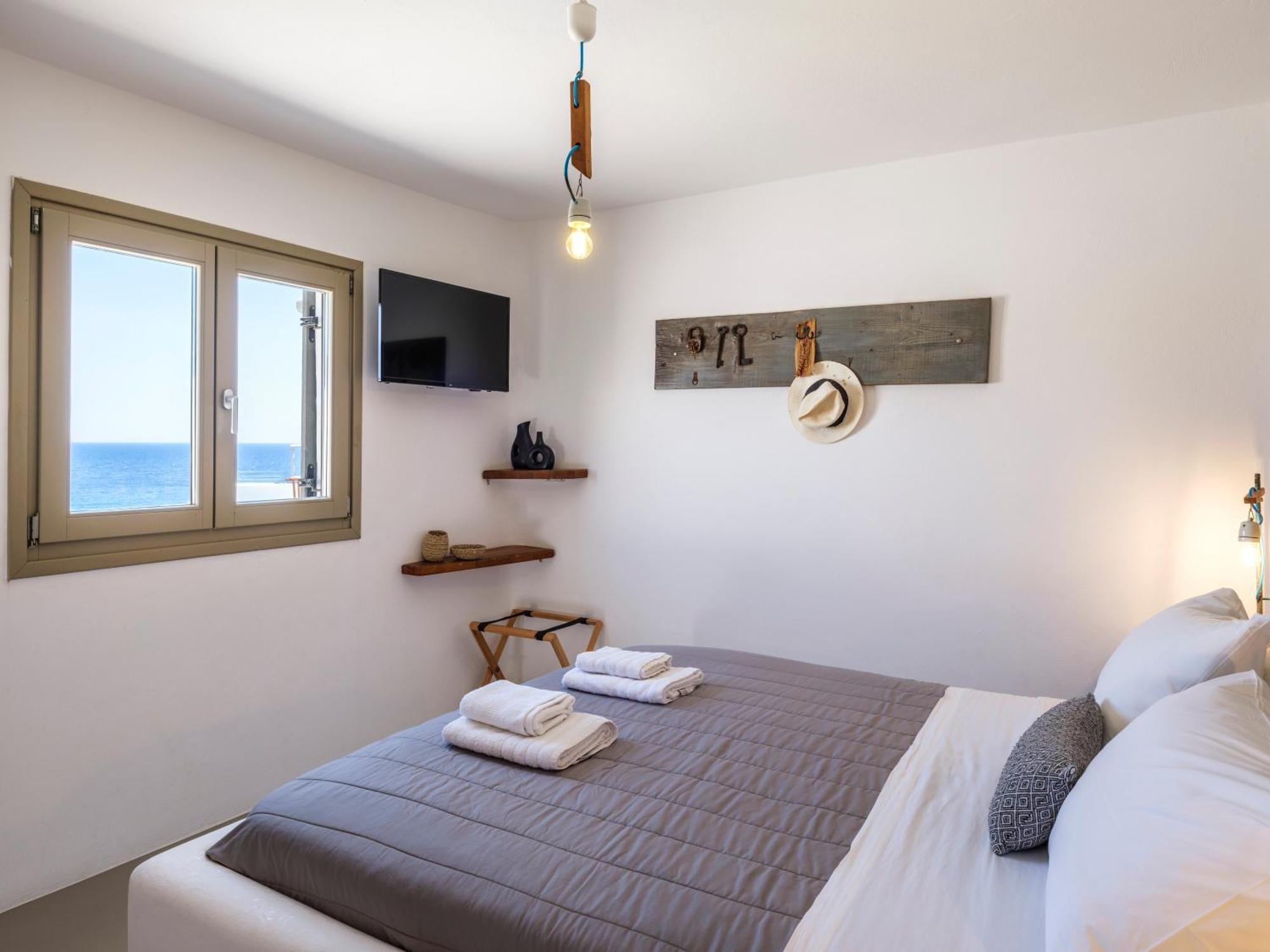 Sea Rock & Sky Private Mykonos Residence Merchia Beach Экстерьер фото